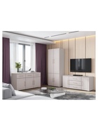 Шкаф прямой «Мотру ШК-800», 800×450×2100 мм, цвет кашемир/шампань - Фото 4