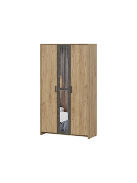 Шкаф прямой «Таика 120», 1201×500×2094 мм, цвет дуб золотой/камень тёмный