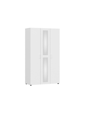 Шкаф прямой трёхстворчатый «Валенсия», 1201×520×2100 мм, цвет белый текстурный