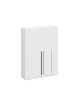 Шкаф распашной четырёхстворчатый «Бирма ШК-1600», 1600×520×2200 мм, цвет белое дерево