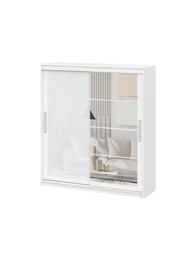 Шкаф - купе «Лайн 2», 2001×600×2200 мм, цвет белый текстурный