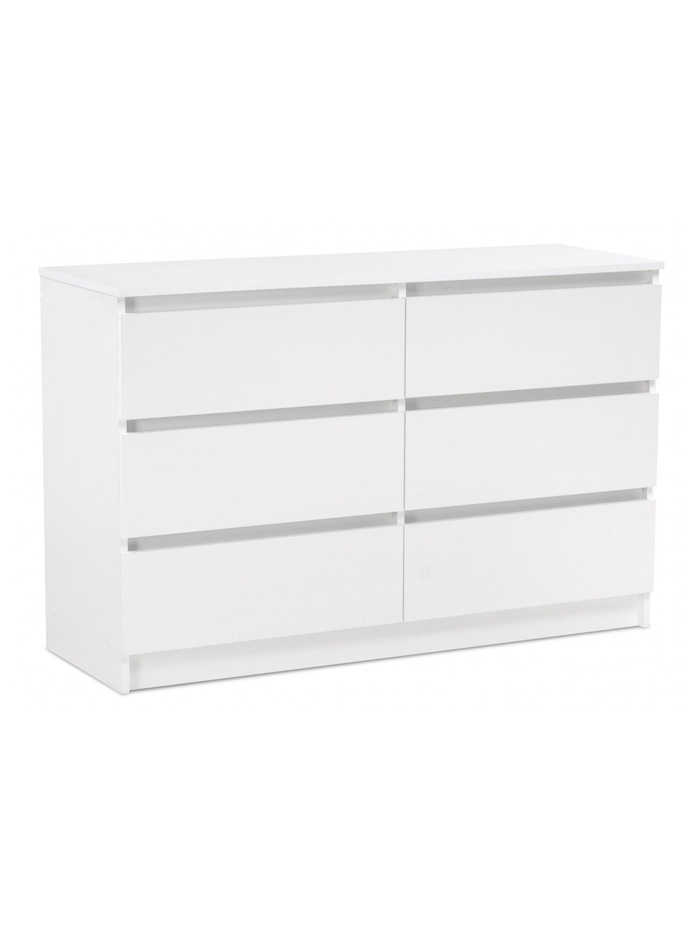 Комод напольный «Мадера К6М», 1200×420×775 мм, цвет белый