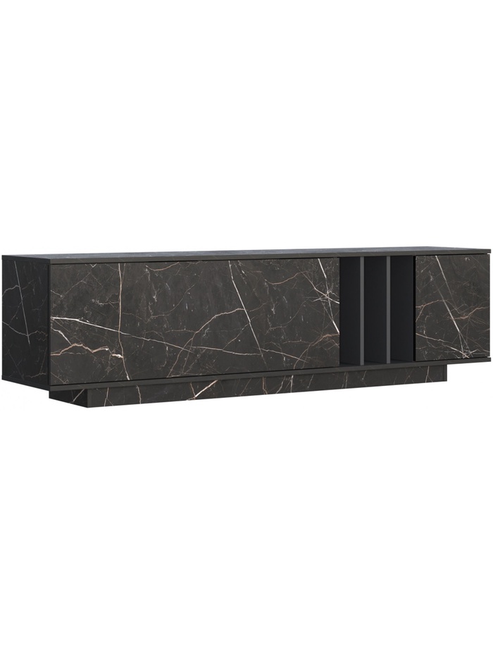 Тумба под ТВ напольная «Ильсана», 1800×390×492 мм, цвет файерстоун/графит