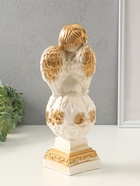 Фигура гипс «Ангел на шаре», белый, 37×12×12 см - фото 809653717