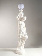 Фигура со светильником напольным «Гречанка», перламутр, 145/166×34×30 см - Фото 2