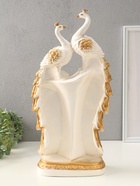 Фигура гипс «Две Жар-птицы», белый с золотом, 55×30×14 см - фото 809725417