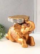 Фигура - подставка, столик «Слон лежа», гипс под бронзу, 26×40×22 см - фото 809653764