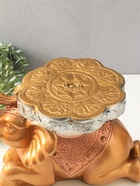 Фигура - подставка, столик «Слон лежа», гипс под бронзу, 26×40×22 см - фото 809653766