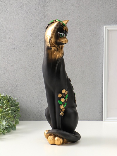 Копилка для денег «Кошка Маркиза с деньгами», гипс, 48×18×15 см