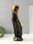 Копилка для денег «Кошка Маркиза с розами», гипс, 48×18×15 см - фото 809653783