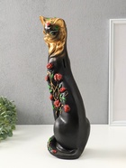 Копилка для денег «Кошка Маркиза с розами», гипс, 48×18×15 см - фото 809653785