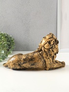 Фигура гипс «Лев африканский», чёрный с золотом, 20×33×15 см - Фото 5