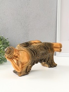 Копилка для денег «Спящий Будда», гипс под бронзу с золотом, 17×36×15 см - фото 809653866