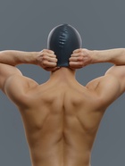 УЦЕНКА Шапочка для плавания взрослая ONLYTOP, силиконовая, 46 г, обхват 54-60 см, чёрная - Фото 3