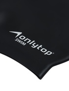 УЦЕНКА Шапочка для плавания взрослая ONLYTOP, силиконовая, 46 г, обхват 54-60 см, чёрная - Фото 7