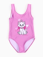 Купальник слитный для девочки, розовый, рост 98-104 - фото 809653880