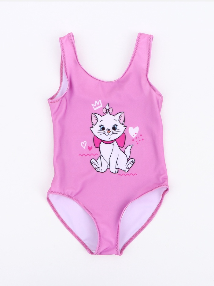 Купальный костюм слитный детский, розовый, рост 98-104