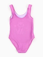 Купальник слитный для девочки, розовый, рост 98-104 - фото 809653881