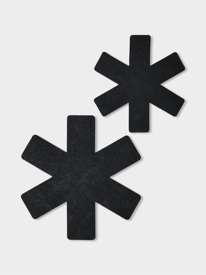 Вкладыши - разделители для хранения посуды, набор 2 шт., d=36 см, d=27.5 см, войлок