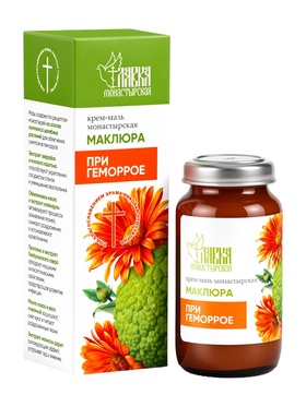 Крем-мазь «Маклюра» при геморрое «Монастырская лавка» стекло, 30 мл