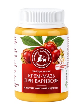 Крем-мазь при варикозе «Природа кавказского долголетия», пластик, 100 мл