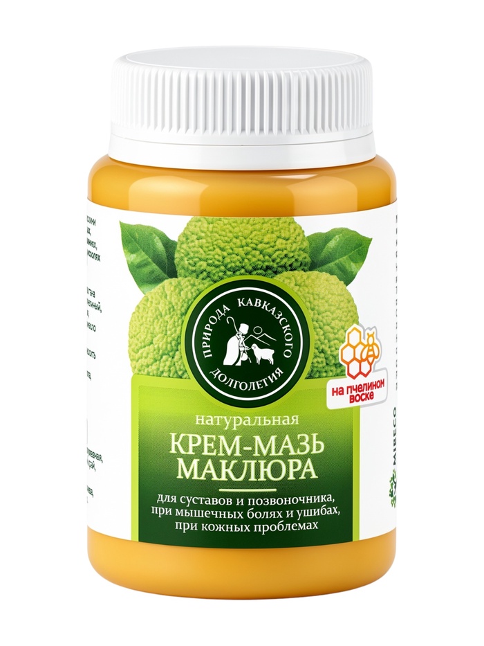 Крем-мазь маклюра «Природа кавказского долголетия», лечебная, пластик, 100 мл - Фото 1