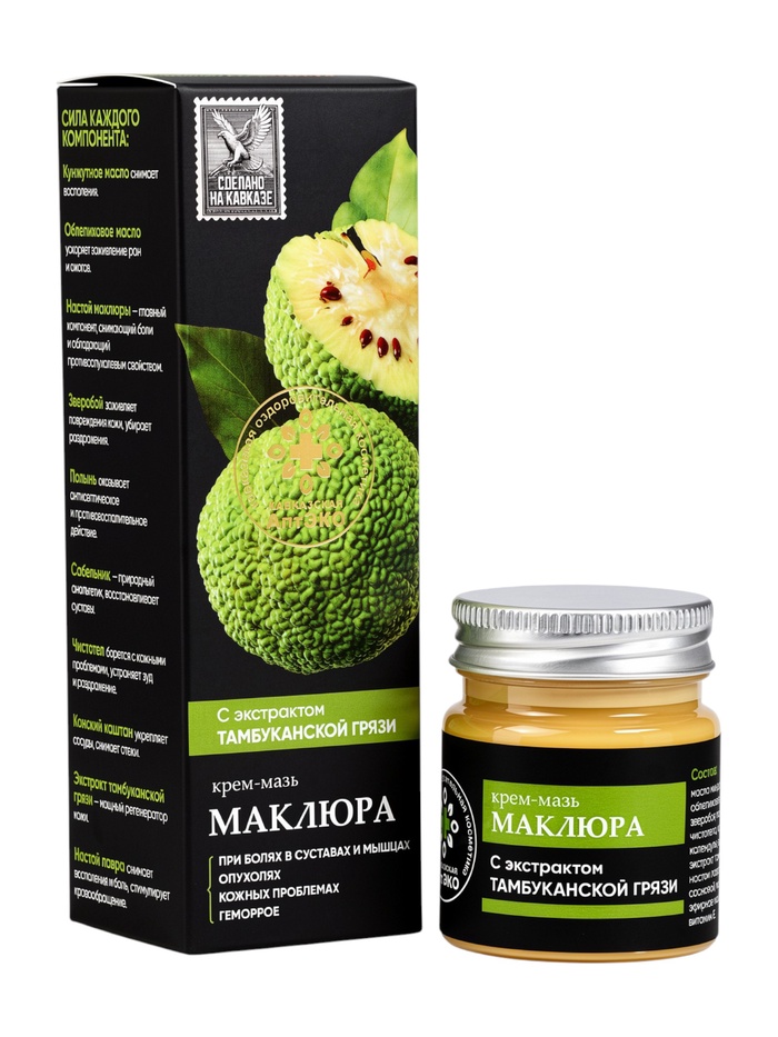 Крем-мазь маклюра «Кавказская АптЭко», пластик, 40 мл