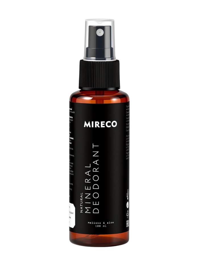 Дезодорант натуральный минеральный Mireco пластик, 100 мл