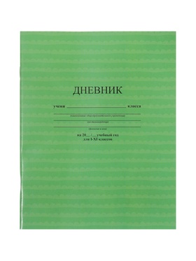 Дневник универсальный «Зелёный» 1-11 класс, 40 листов