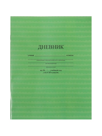 Дневник школьный универсальный «Зелёный» 1-11 класс, 40 листов