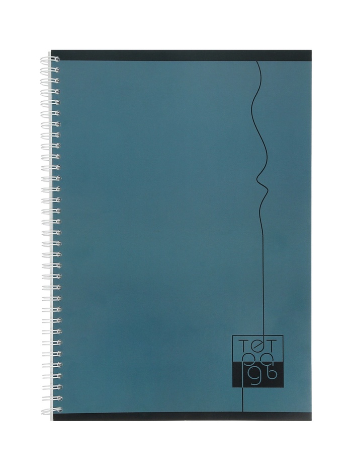 Тетрадь A4 «Строгий серый», 96 листов в клетку, мелованная