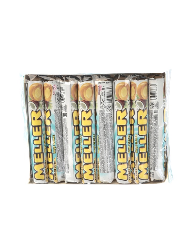 Жевательная конфета меллер кокос 38г