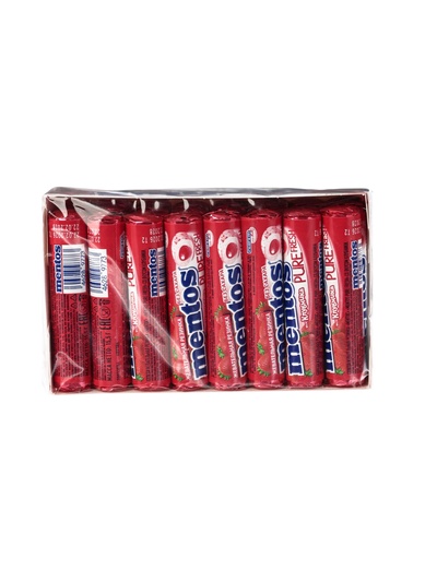 Жевательная резинка Ментос ролл, клубника, 15.5 г