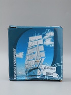 УЦЕНКА Корабль сувенирный малый «Ковда», борта чёрные с белыми полосами, паруса белые, 5.5×24×22 см - Фото 6