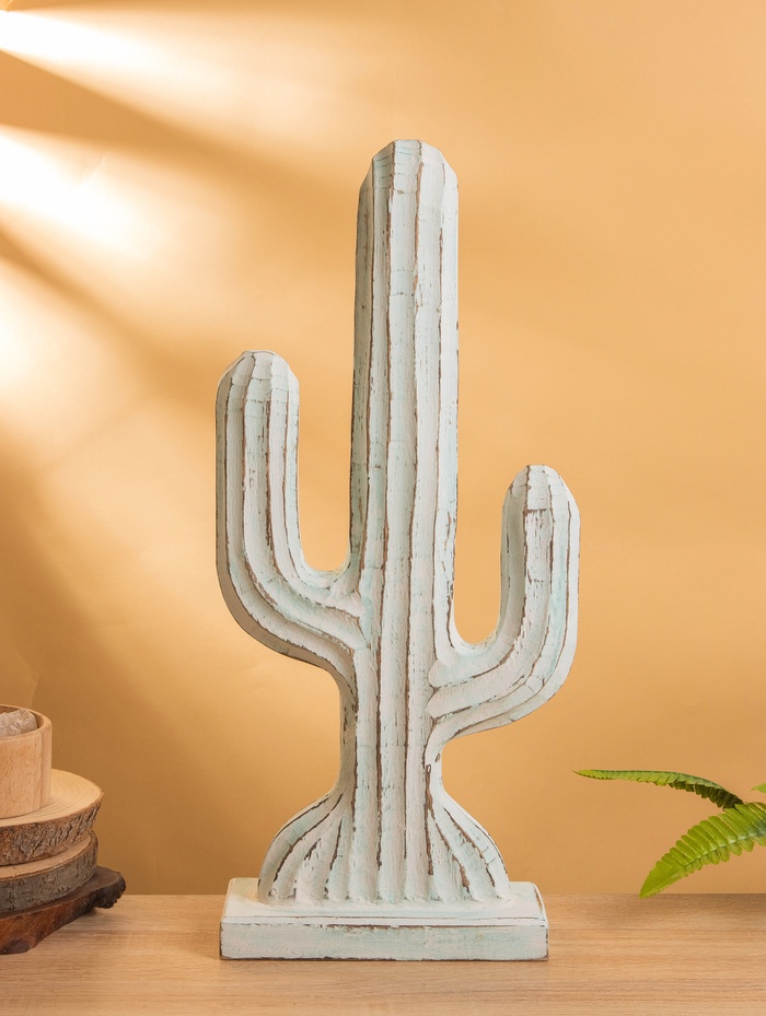 УЦЕНКА Сувенир «Кактус» дерево 24×9×54 см, цв. голубой - Фото 1