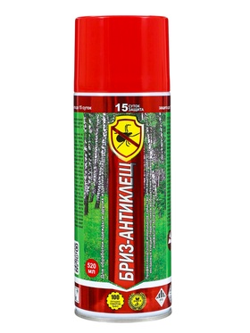 Аэрозоль для защиты от клещей «Бриз-Антиклещ», 520 мл