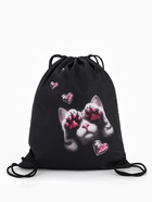 Мешок для обуви «Лапки» Stavia, 43.5×1×36 см, чёрный - фото 809654800