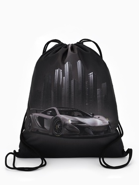 Мешок для обуви «Тачка» Stavia, 43.5×1×36 см, чёрный