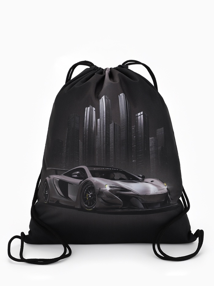 Мешок для обуви «Тачка» Stavia, 43.5×1×36 см, чёрный