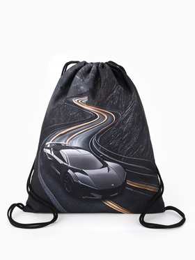 Мешок для обуви «Машина» Stavia, 43.5×1×36 см, чёрный