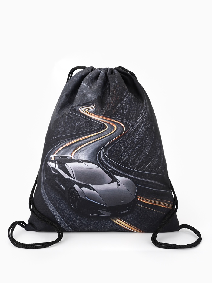 Мешок для обуви «Машина» Stavia, 43.5×1×36 см, чёрный