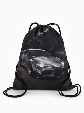 Мешок для обуви «Скорость» Stavia, 43.5×1×36 см, чёрный