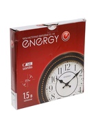 УЦЕНКА Часы настенные ENERGY ЕС-118, интерьерные, d=27.9 см, плавный ход, черные - Фото 5
