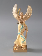 УЦЕНКА Сувенир полистоун «Богиня Фемида с крыльями - Правосудие» сливки с золотом 6×11×25 см 1103297 - Фото 3