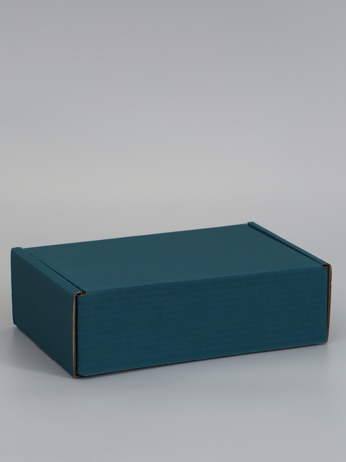 Коробка самосборная «Почтовая», изумрудная, для подарков, хранения и отправки посылок, 26×17×8 см