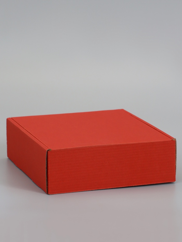 Коробка самосборная, красная, для подарков, хранения и отправки посылок, 21×21×7 см 6914772