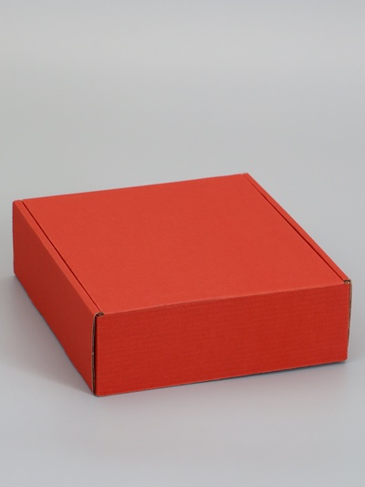 Коробка самосборная, красная, для подарков, хранения и отправки посылок, 21×21×7 см 6914772