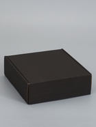 Коробка самосборная, черная, для подарков, хранения и отправки посылок, 21×21×7 см 6914772 - Фото 2
