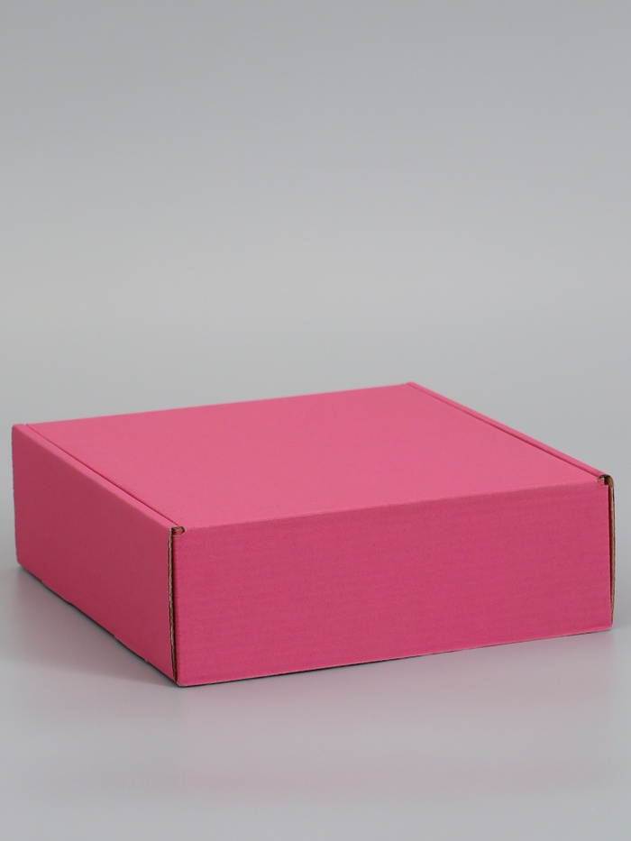 Коробка самосборная, розовая, для подарков, хранения и отправки посылок, 21×21×7 см 6914772