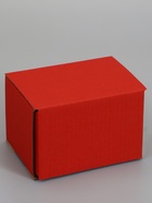 Коробка самосборная, красная, для подарков, хранения и отправки посылок, 17×12×10 см - Фото 2